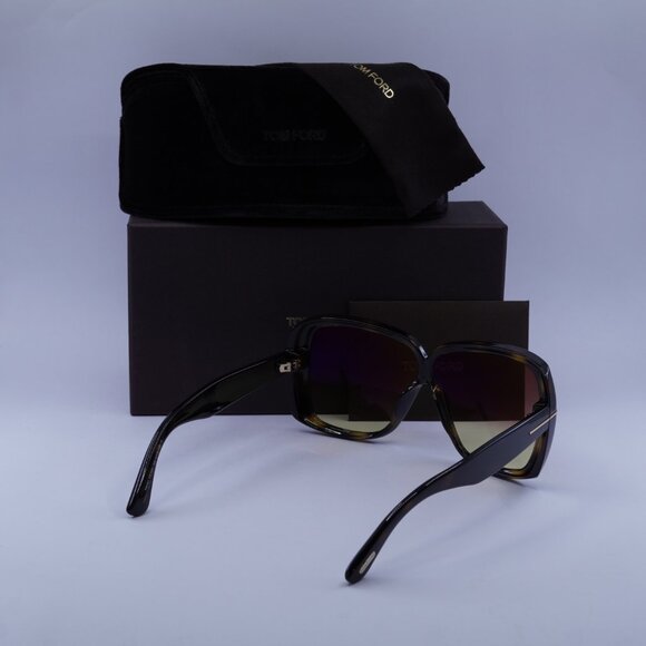 Tom Ford Marilyn FT1037 52Z Square Sunglasses – Havana/Violet main image 9